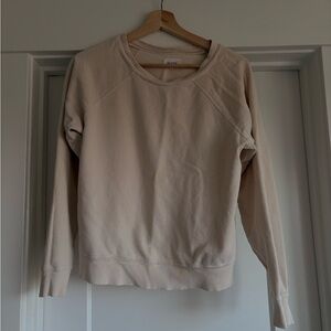 MATE the Label Cream Crew Neck Sweater